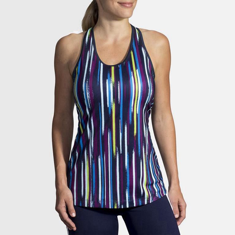 Brooks Pick-Up Hardlooptanktop voor Dames Gekleurd (JXZWF-7914)